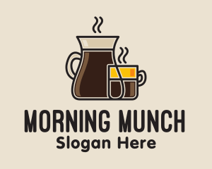 Coffee Drink Glassware logo design