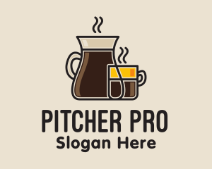 Coffee Drink Glassware logo design