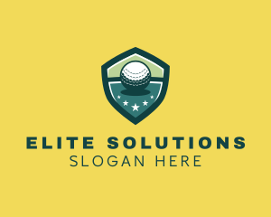 Shield Golf Ball Tournament Logo