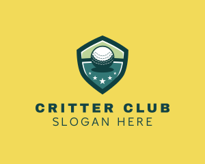 Shield Golf Ball Tournament logo design