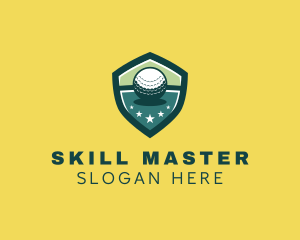 Shield Golf Ball Tournament logo design