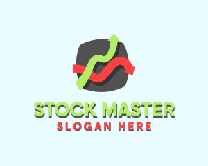 Stocks Line Graph logo design