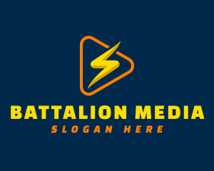 Lightning Bolt Media logo design