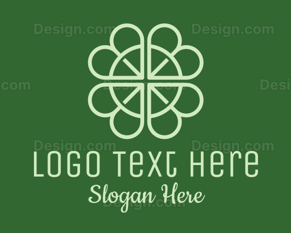 Lucky Shamrock Clover Logo