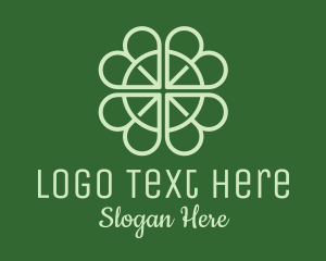 Lucky Shamrock Clover logo