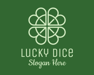 Lucky Shamrock Clover logo design