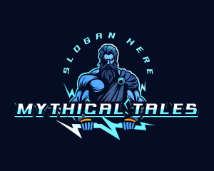 Zeus Lightning Mythology logo