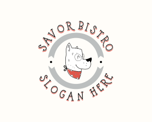 Pet Dog Grooming Logo