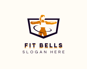 Muscle Woman Fitness Gym logo design