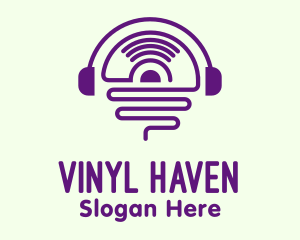 Vinyl Record Headphones logo