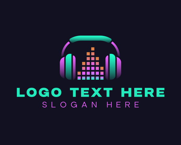 Headphones logo example 4