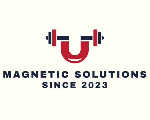 Magnet Fitness Gym Letter U logo