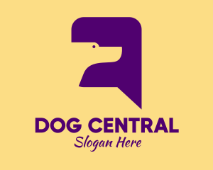 Dog Chat Message  logo design