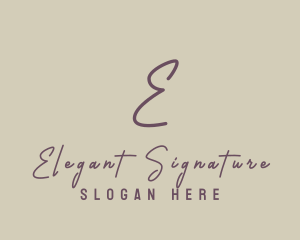 Elegant Signature Boutique logo design