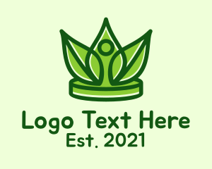 Green Herbal Crown logo