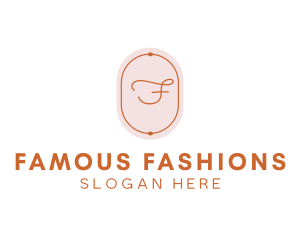 Fashion Beauty Oval logo design