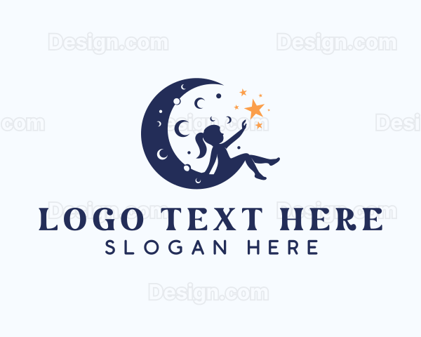 Starry Moon Child Logo