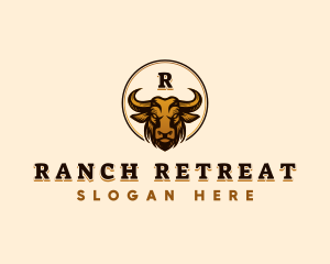 Bull Buffalo Ranch logo design