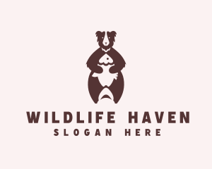 Bear Fish Wildlife logo design