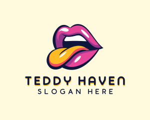 Sexy Erotic Mouth Logo