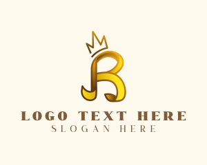 Crown Luxury Letter R logo