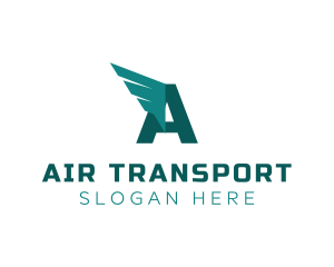 Logistics Wings Freight logo design