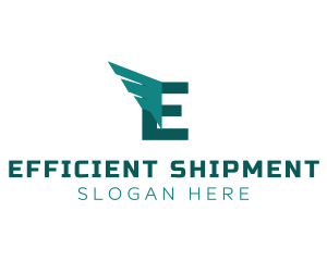 Logistics Wings Freight logo design