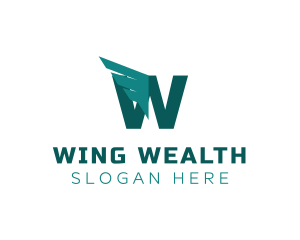 Logistics Wings Freight logo design