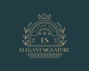 Elegant Wedding Styling logo design