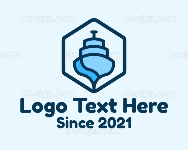 Abstract Boat Ferry Logo