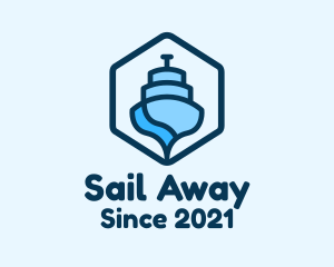 Abstract Boat Ferry logo design