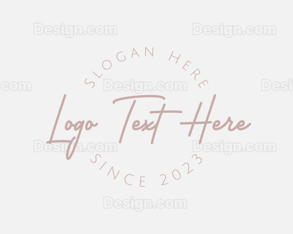 Signature Script Aesthetic Logo