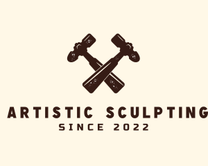 Carpentry Hammer Tool logo design