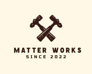 Carpentry Hammer Tool logo design