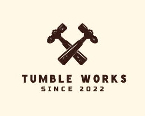 Carpentry Hammer Tool logo design