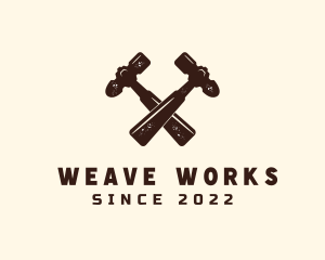 Carpentry Hammer Tool logo design