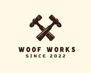 Carpentry Hammer Tool logo design