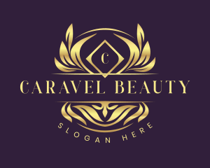 Luxury Leaf Crest logo design