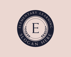 Academic Learning Wreath Author logo design