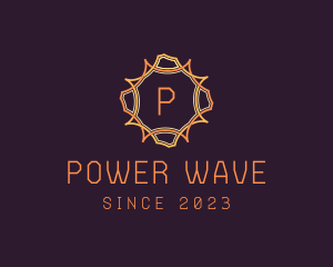 Solar Power Sun logo design