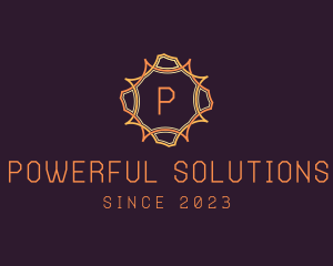 Solar Power Sun logo design