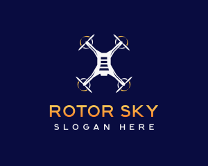 Drone Tech Rotorcraft logo design