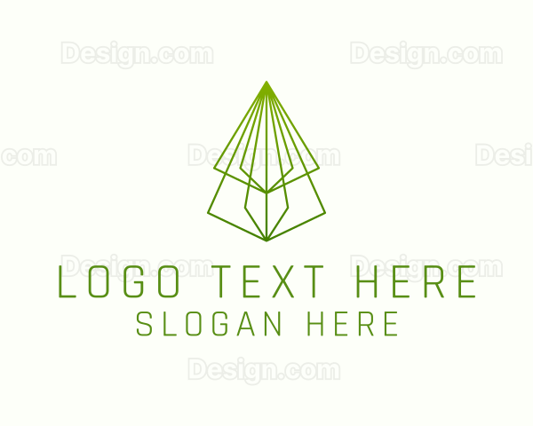 Pine Tree Line Art Logo