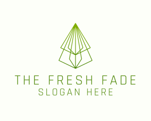 Pine Tree Line Art logo design