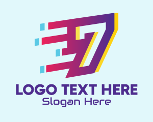 Modern Tech Number 7 Logo