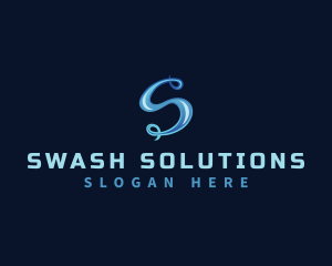 Aqua Water Swirl  logo design