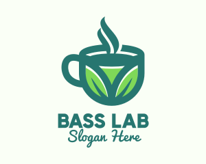 Green Organic Hot Tea logo design