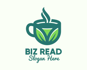 Green Organic Hot Tea logo design