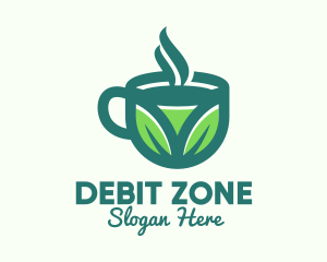 Green Organic Hot Tea logo design