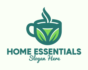 Green Organic Hot Tea logo design